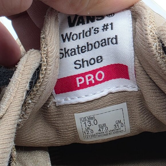 Vans Berle Pro Mens Size 13 Brown Shoes Waffle Control Skateboarding Casual - Picture 7 of 13